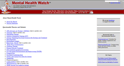 Desktop Screenshot of mentalhealthwatch.org